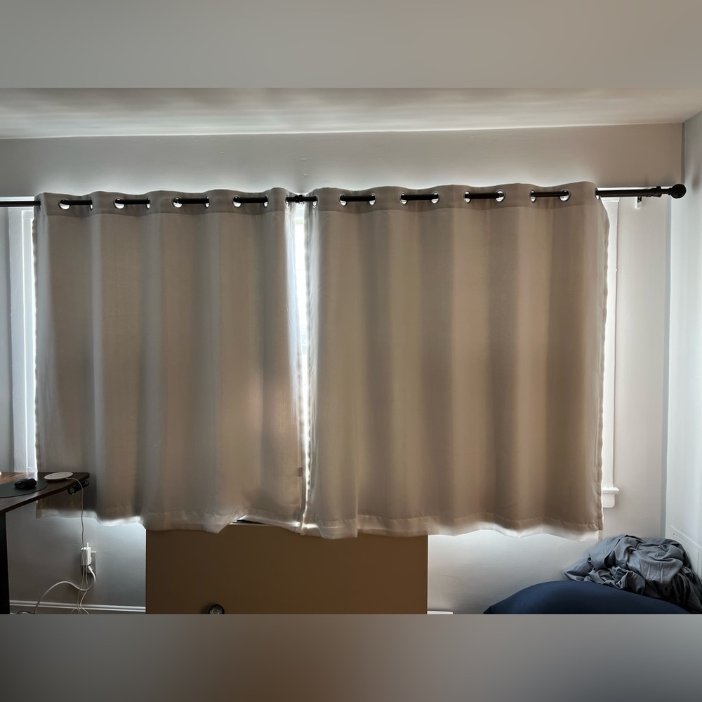 Curtarra - Frederica White Sheer Curtains - 61.5”W x 62”H (per panel)